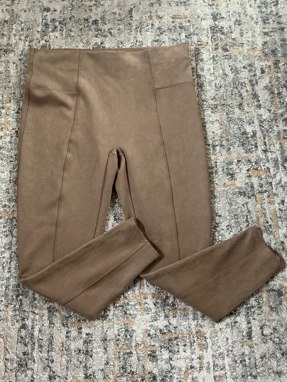 SPANX FAUX SUEDE LEGGINGS! EUC! SIZE 2XL